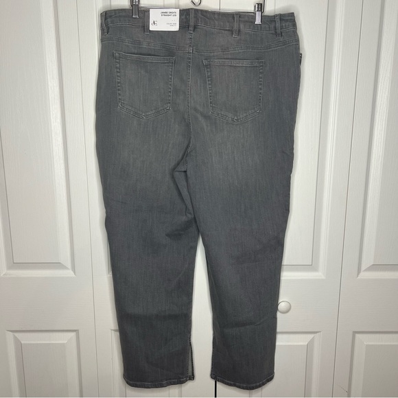 NWT Penningtons 1948 Fit Straight Leg Jeans d/C Jeans GREY size 22 - Picture 11 of 16